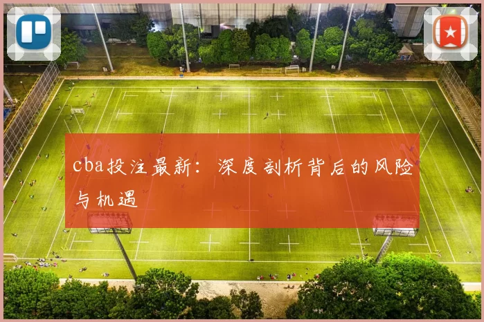 cba投注最新:深度剖析背后的风险与机遇